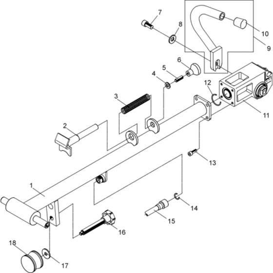 Center Pole Assembly for Wacker