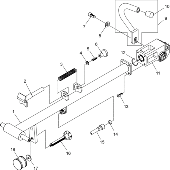 Centre Pole Assembly for Wacker
