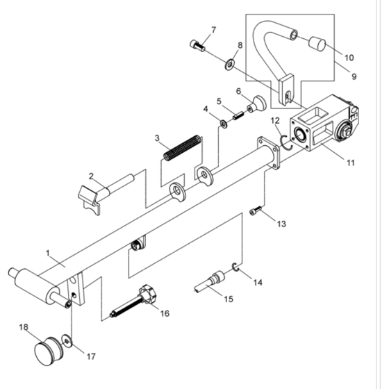 Center Pole Assembly for Wacker