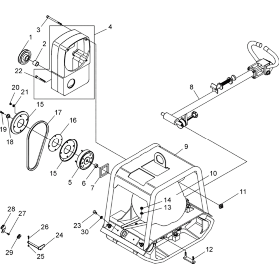 Vibratory Plate 1 Assembly
