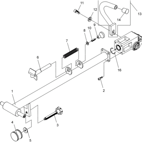 Center Pole Assembly for Wacker