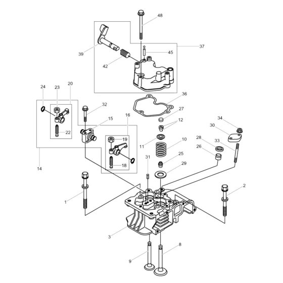 Cylinder Head Assembly for DPU40