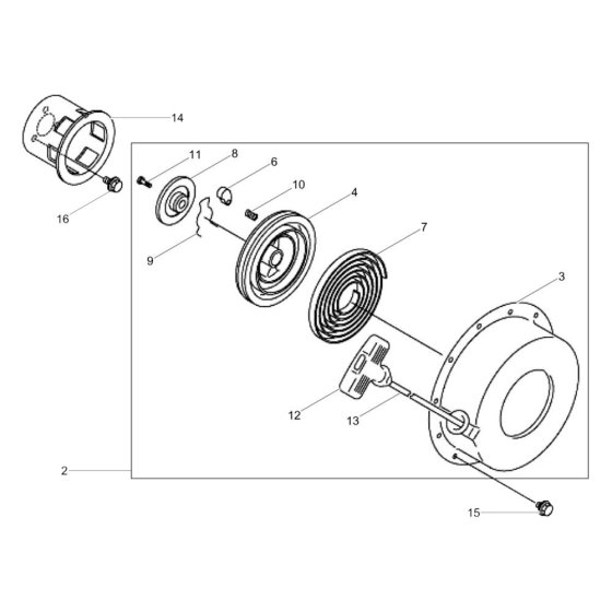 Recoil Starter for Wacker DPU40