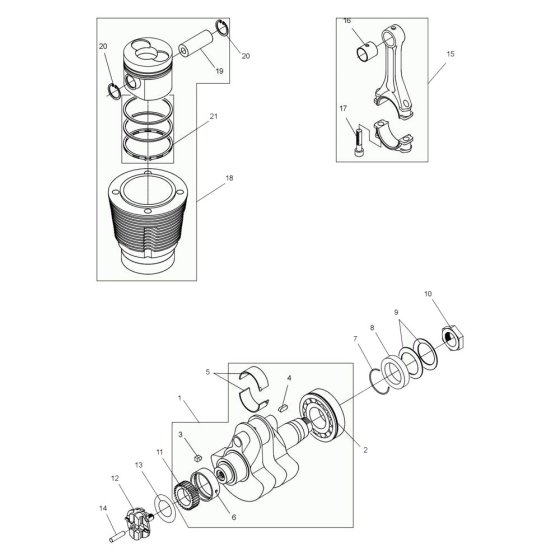 Crankshaft Assembly for DPU7060