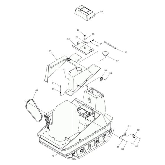 Hood Assembly for Wacker DPU7060
