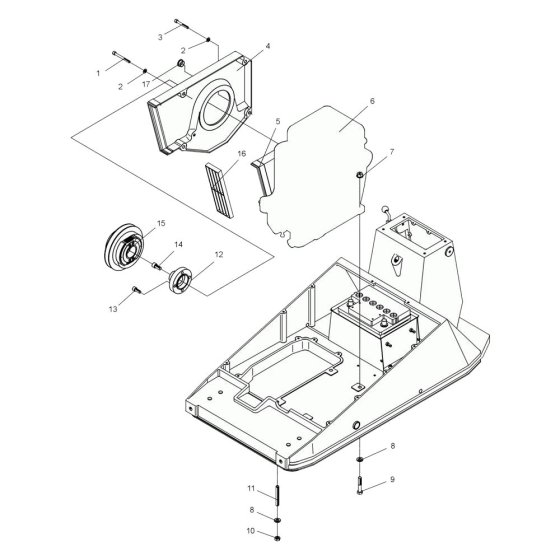 Fan Assembly for Wacker DPU7060