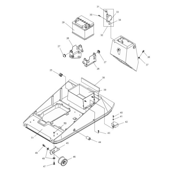 Battery Assembly for Wacker DPU7060