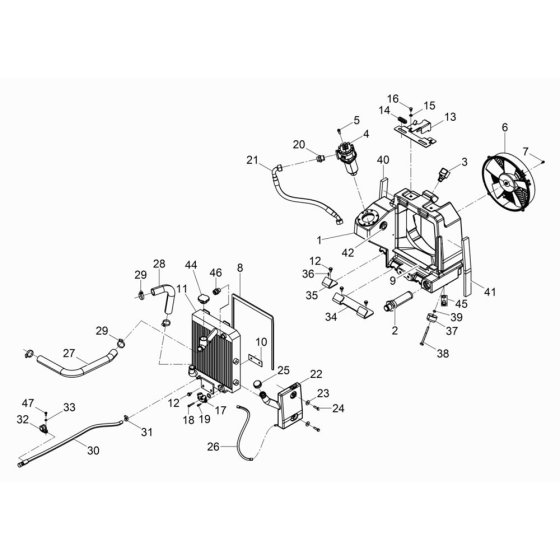 Radiator Assembly for DPU80