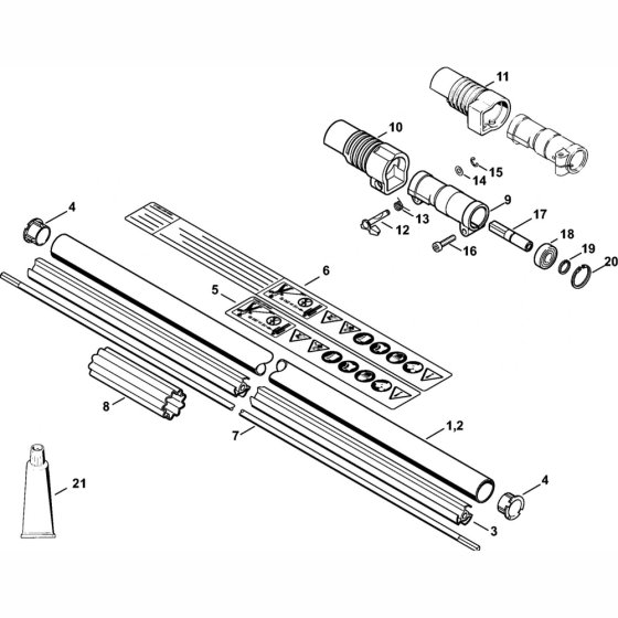 Drive Tube Assembly for Stihl FR85