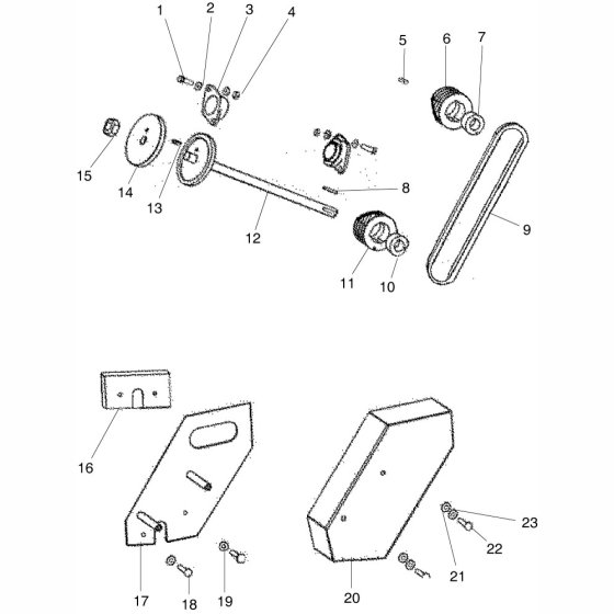 Drive Assembly for Floor Saw