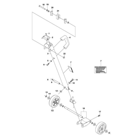 Back Support for Husqvarna DS 250