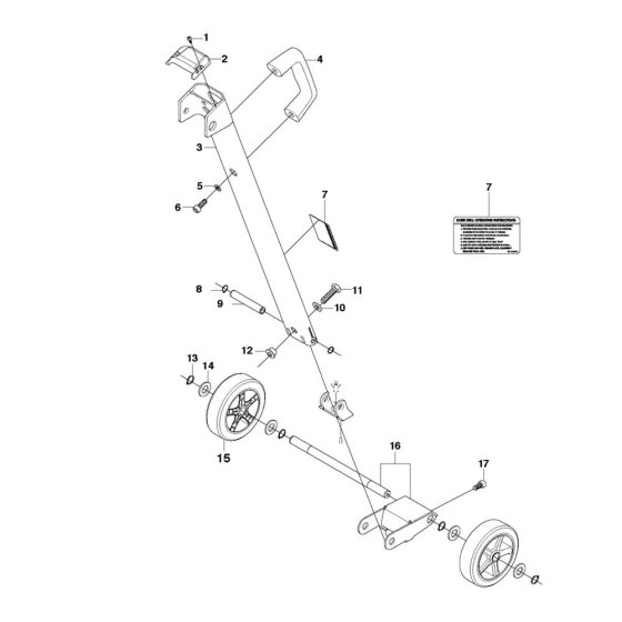 Back Support for Husqvarna DS 250