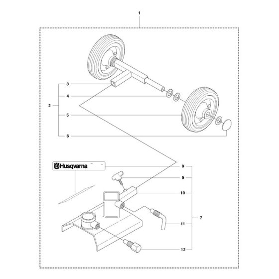 Base Plate for Husqvarna DS 40