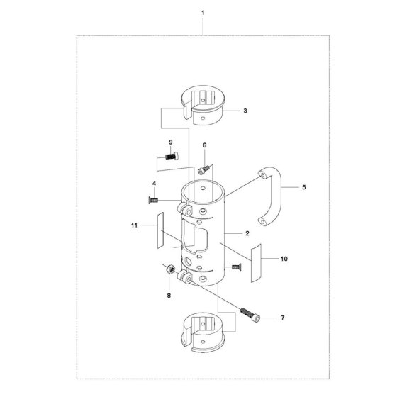 Shredder Case Assembly