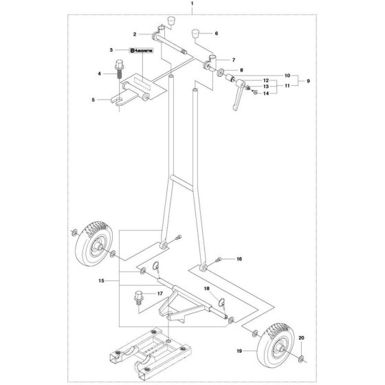Back Support for Husqvarna DS 70