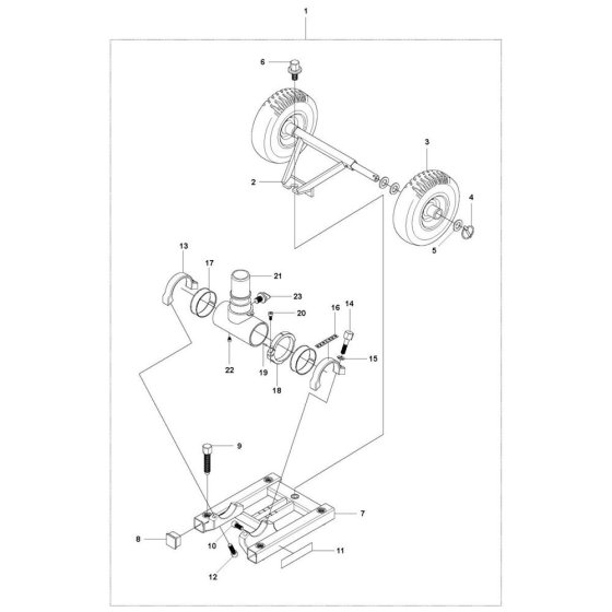 Base Plate for Husqvarna DS 70 ATS