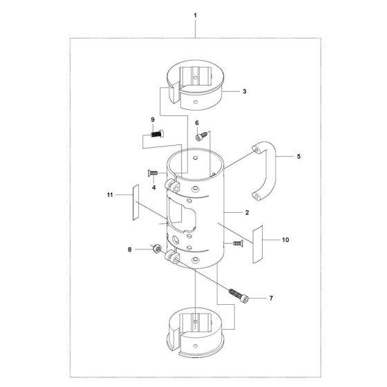 Shredder Case Assembly