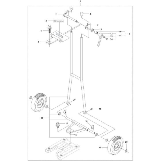 Back Support for DS 70 Drill