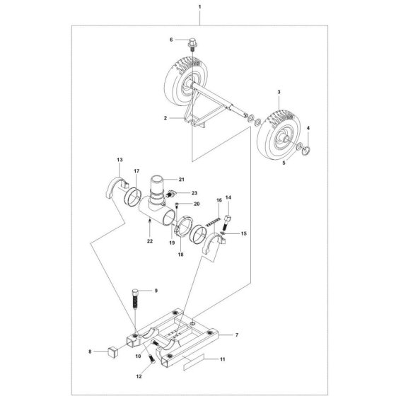 Base Plate Assembly - Husqvarna