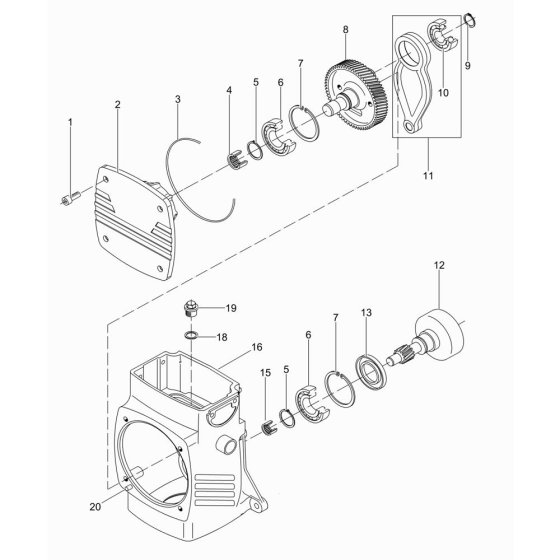 Crankcase Assembly for DS720