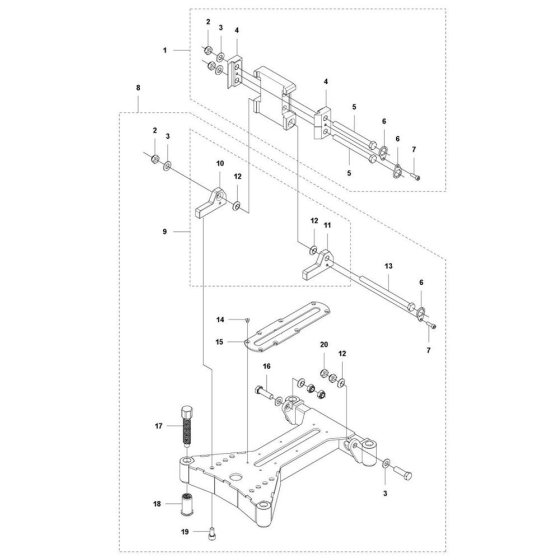 Base Plate for Husqvarna DS 900