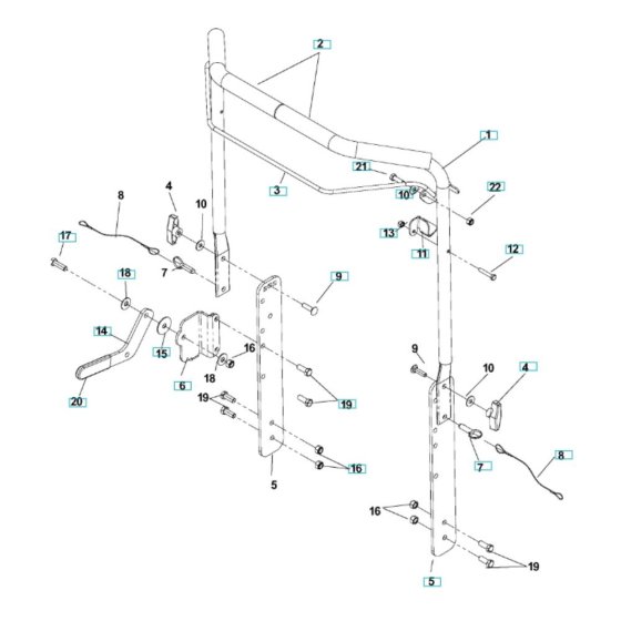 Handle Assembly for Husqvarna