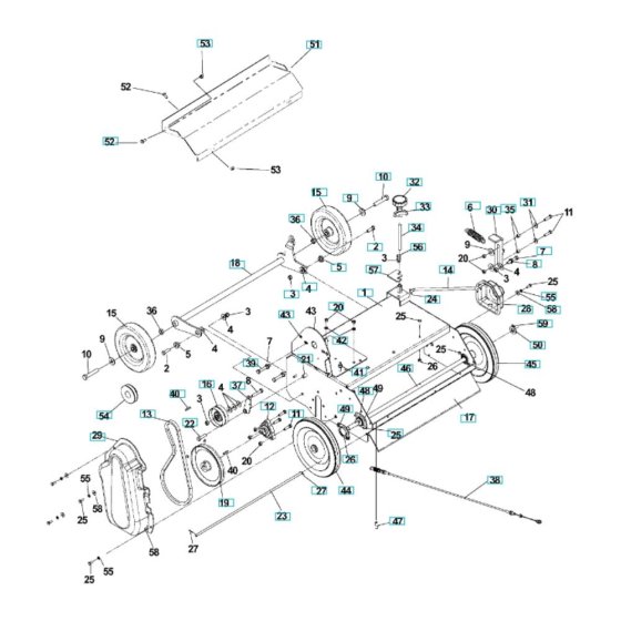 Husqvarna DT22B5NRA Assembly