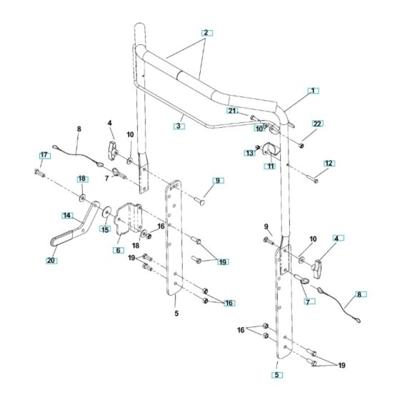 Handle Assembly for DT22H5NRA