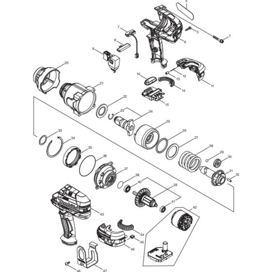Makita DTW1001RTJ Assembly