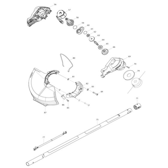 Pipe & Shield Assembly for Makita