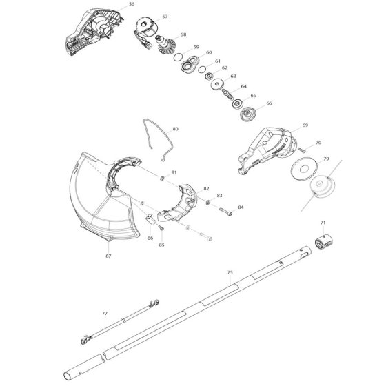 Pipe, Shield Assembly for Makita