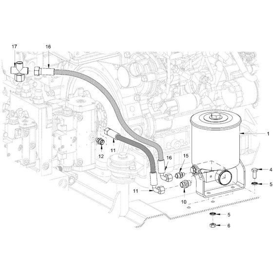 Bypass Oil Filter for Hamm DV+ 70i