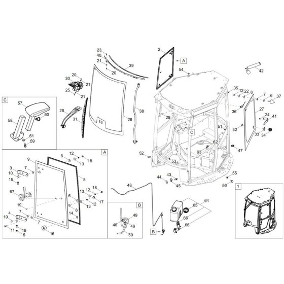 Cabin Assembly for DV45 Dumper