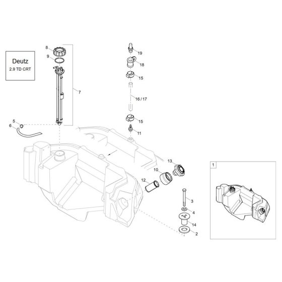 Fuel Tank Assembly for DV60-2