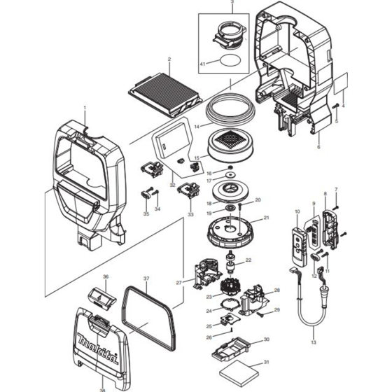 Main Assembly for Makita DVC260Z