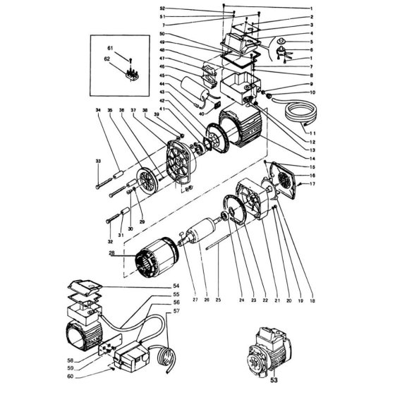 DeWalt DW1153 Main Assembly