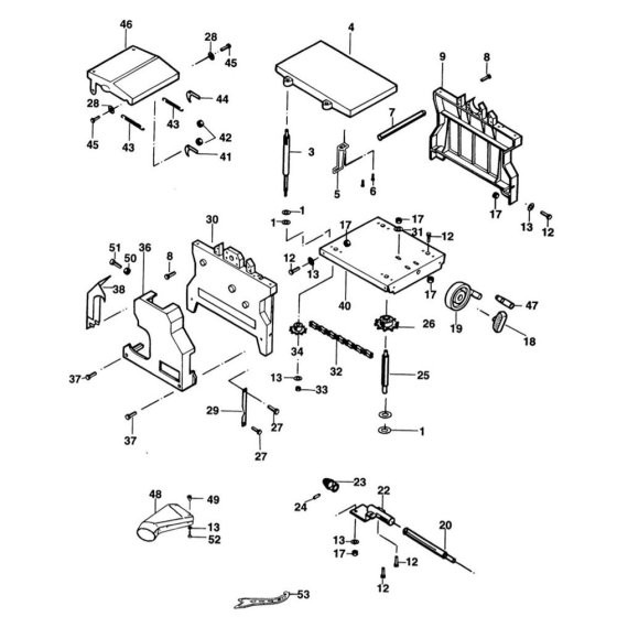 Main Assembly for DeWalt DW1163