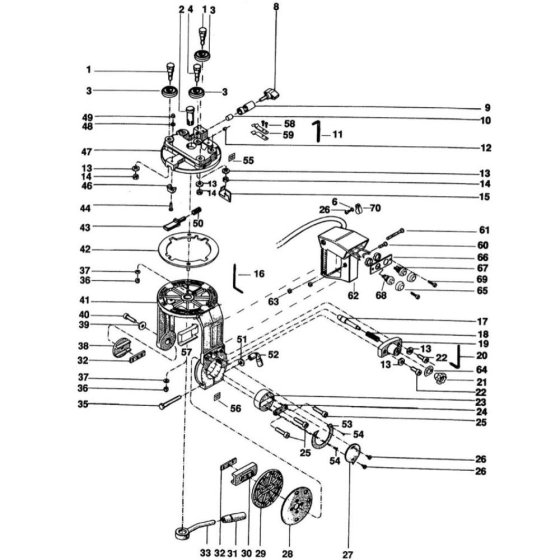 Main Assembly for DeWalt DW1251