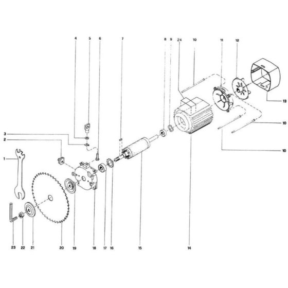 DeWalt DW1753 Main Assembly
