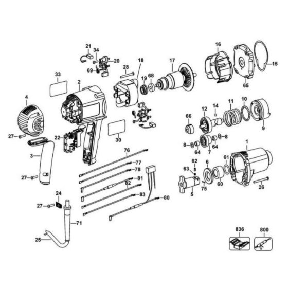 Main Assembly for DeWalt DW294