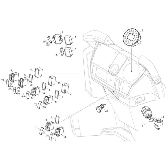 Instrument Panel for Wacker DW30-2