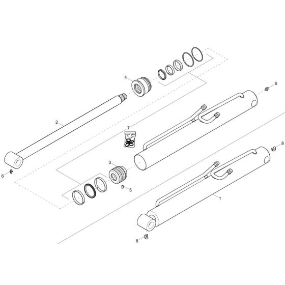 Tilt Ram Assembly for DW30-2