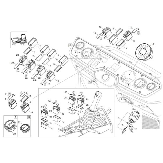 Instrument Panel for Wacker DW30-2