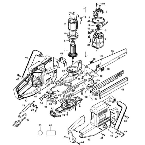 Main Assembly for DeWalt DW391L