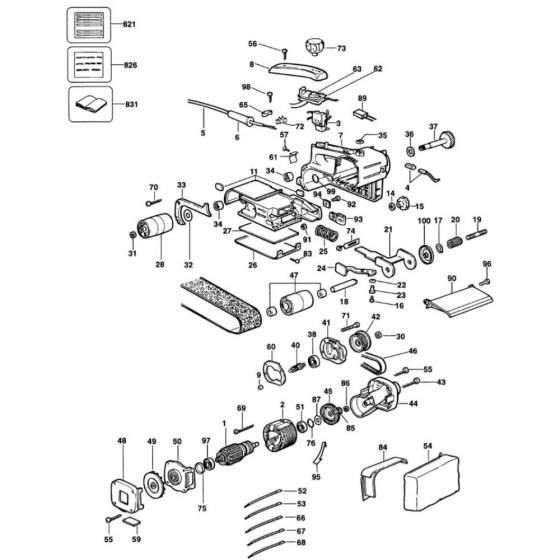 Main Assembly for DeWalt DW431