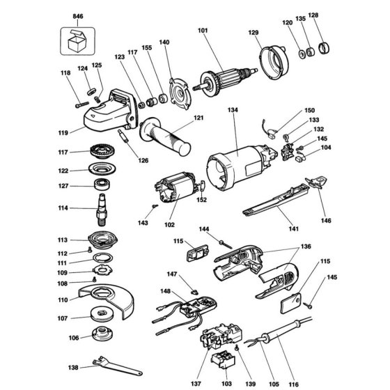 DeWalt DW458K Main Assembly