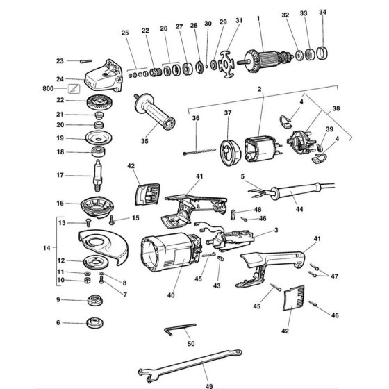 Main Assembly for DeWalt DW498