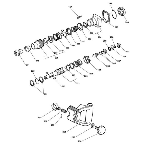 Spindle Assembly for DeWalt DW543