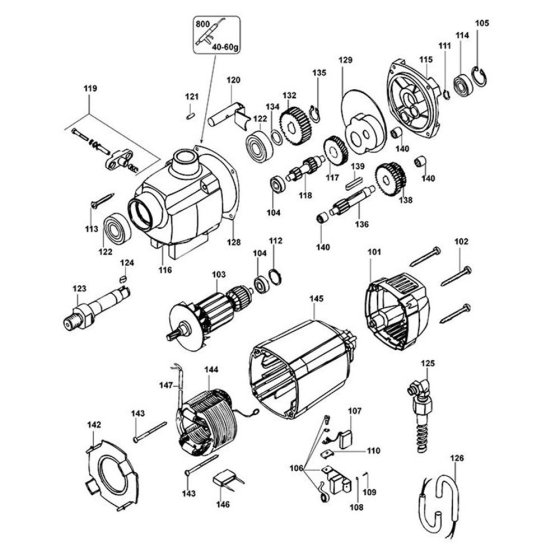 Armature Assembly for DeWalt