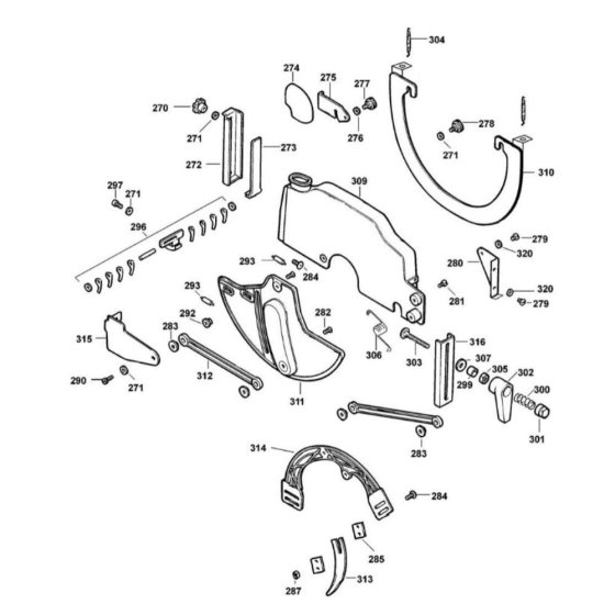 Guard Assembly for DeWalt DW726